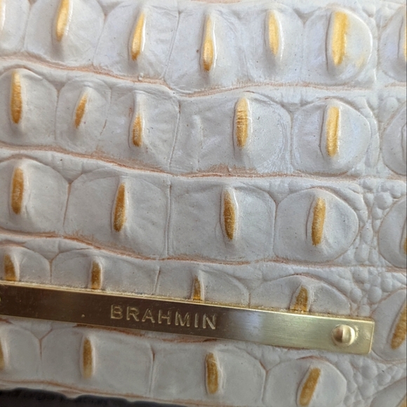 Brahmin EUC Crystal Melbourne Embossed Croc Leather Tote Shoulder Bag - Picture 11 of 14